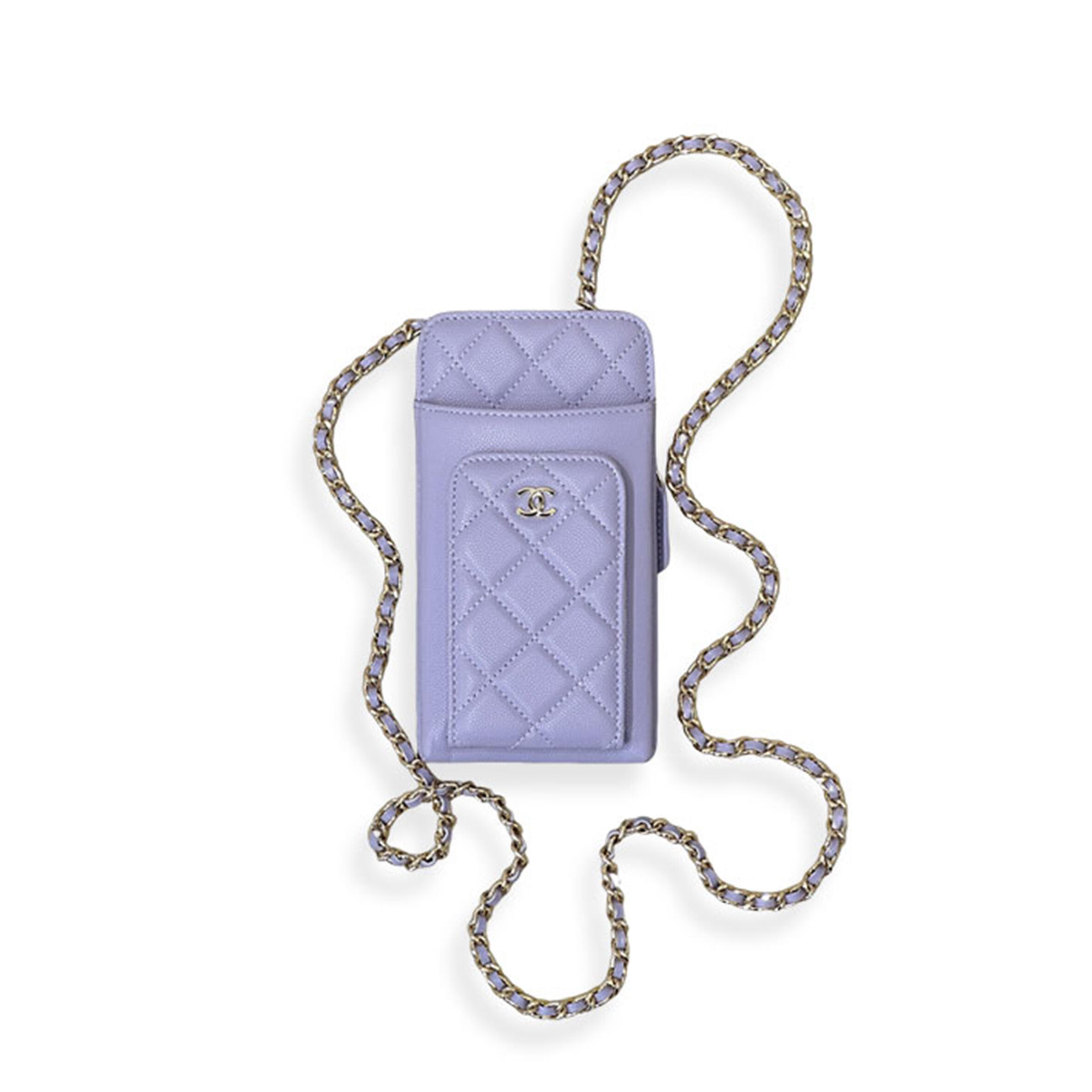 CHANEL CAVIAR QUILTED CC PHONE HOLDER BAG AP0990 (18*10*3cm)
